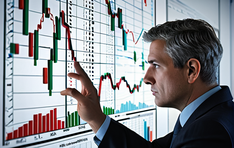 A professional individual, fully clothed in modest business attire, looks thoughtfully at a complex, tangled web of abstract financial charts and symbols, representing market volatility and hidden risks. One hand is slightly raised, reaching towards a transparent financial barrier that symbolizes trapped funds and low liquidity. The background features abstract, subtle market graphs showing unpredictable patterns, with a hint of a digital interface. The lighting is muted, creating a pensive atmosphere. Professional photography, high-resolution, detailed textures, realistic rendering, perfect anatomy, correct proportions, natural pose, well-formed hands, proper finger count, natural body proportions, professional dress, safe for work, appropriate content, fully clothed, professional.