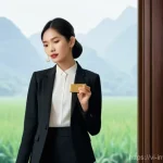 Home 15 대체투자 옵션의 시장 성과 비교 - **Prompt:** A discerning young Vietnamese woman, elegantly dressed in a tailored, modest business su...