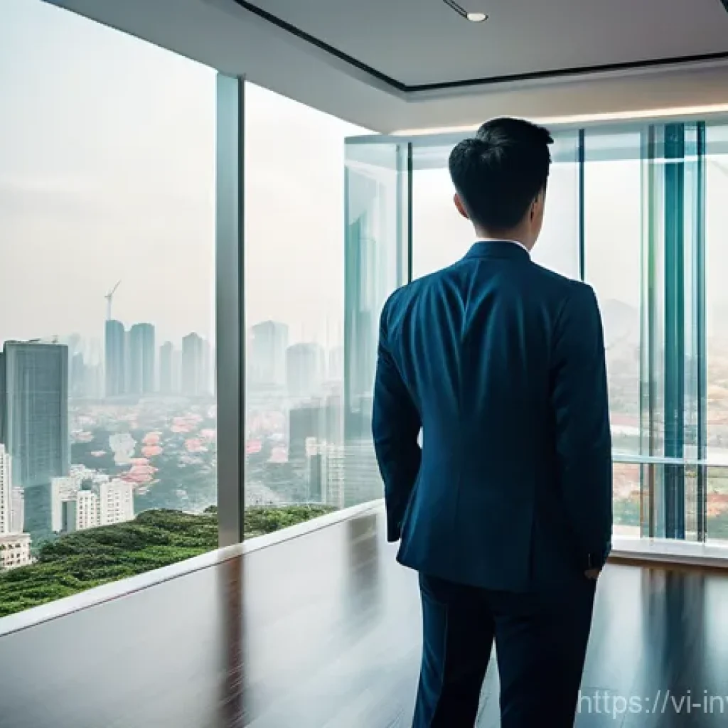 대체투자 옵션 평가의 효과적인 프레임워크 - **Prompt:** A dynamic, optimistic image depicting a young Vietnamese professional, dressed in smart ...