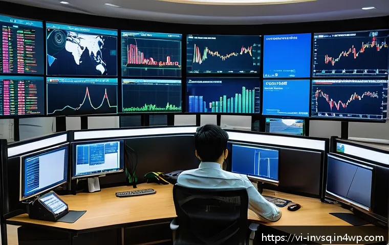 대체투자 옵션 평가에서의 데이터 시각화 - A modern Vietnamese investor's workspace featuring multiple high-resolution interactive financial ch...